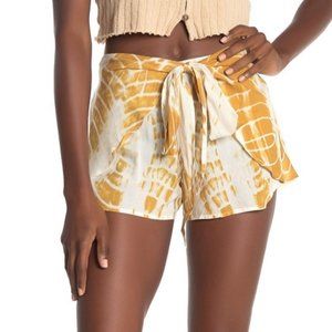 NWT Elan USA Tie Dye Boho Tie Waist Casual Shorts